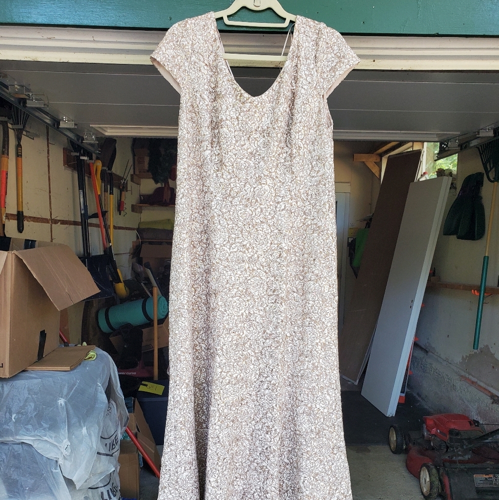 Alex Evenings Gold Sequin Gown